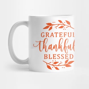 thankful grateful blessed leopard Mug